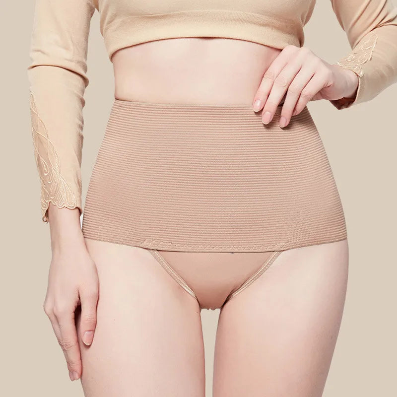 High Waist Postpartum Panties Women'S Abdomen Hip Lift Brief Body Shaping Pants Breathable Slimming Underwear Belly Compression