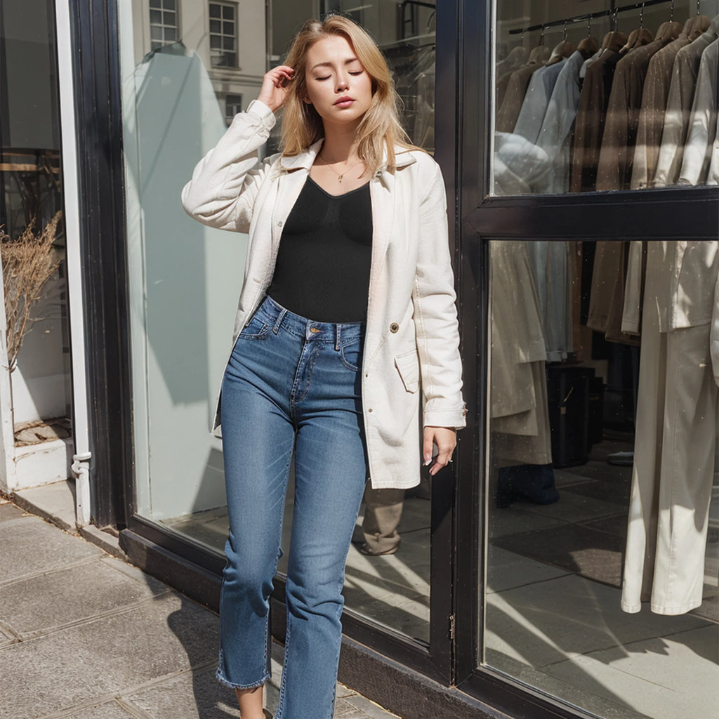 Women'S Shapewear Bodysuit Tummy Control Body Shaper Snatched Waist Body Suit