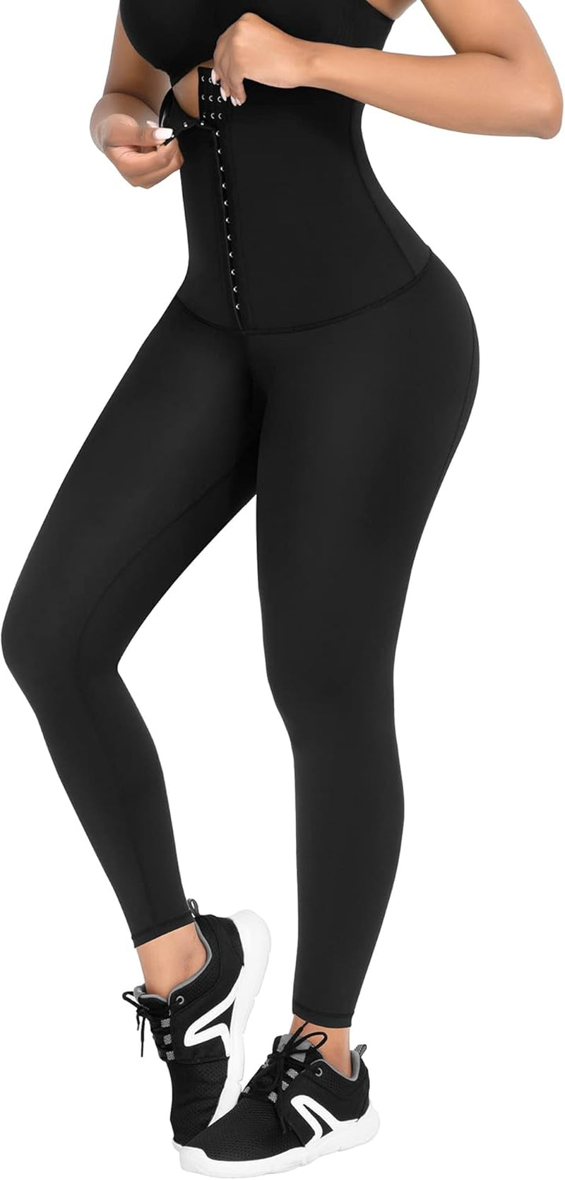 Leggings for Women Tummy Control Corset Waist Trainer Thigh Slimming High Waisted Compression Yoga Pants