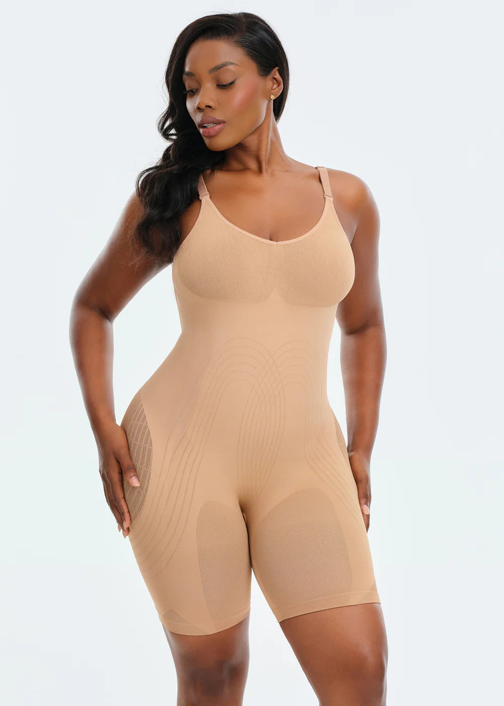 Powermesh Sculpting Bodysuit Shorts