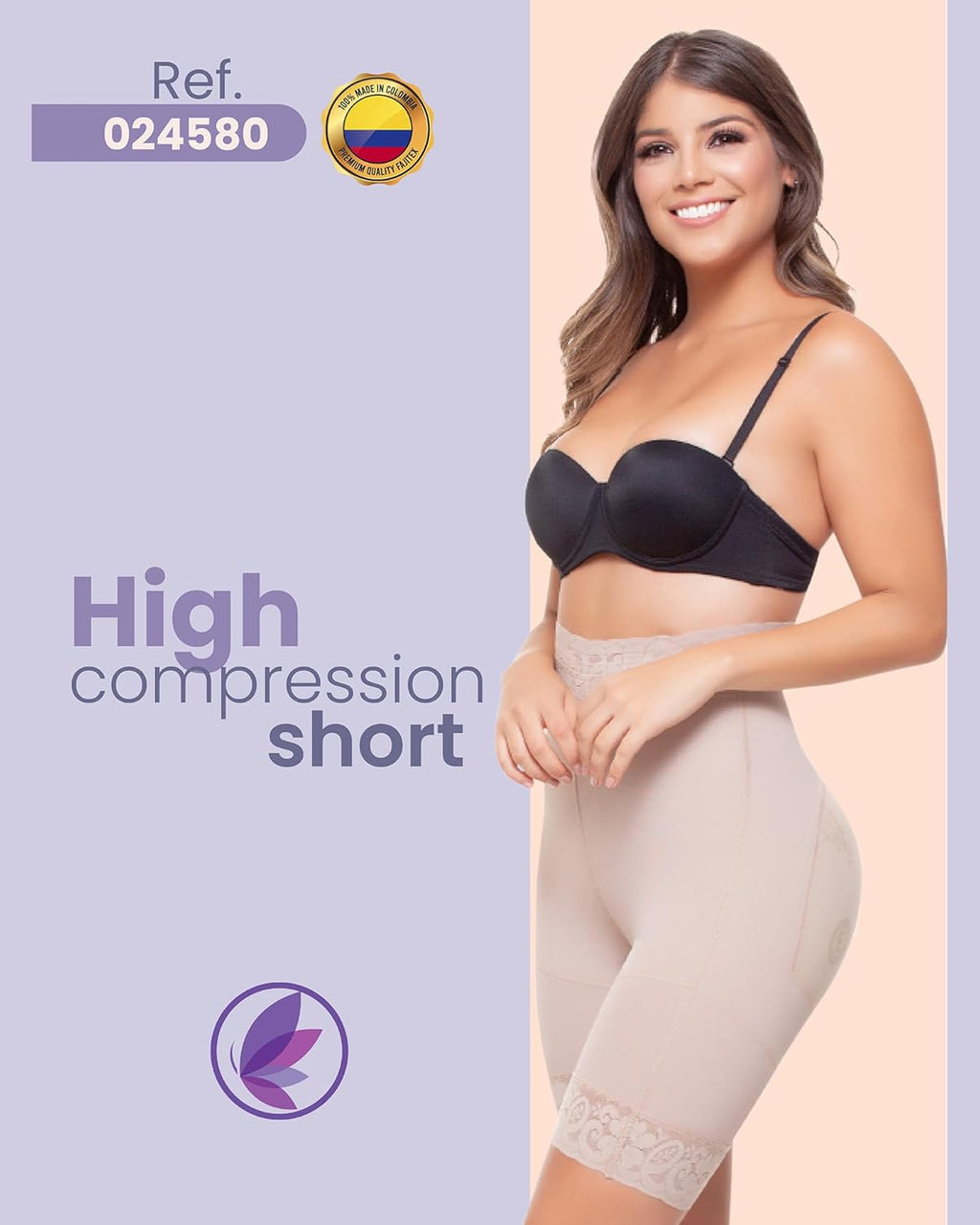 Butt Lifting Shapewear, Short Faja Colombiana, Girdle for Women Tummy Control High Compression Short