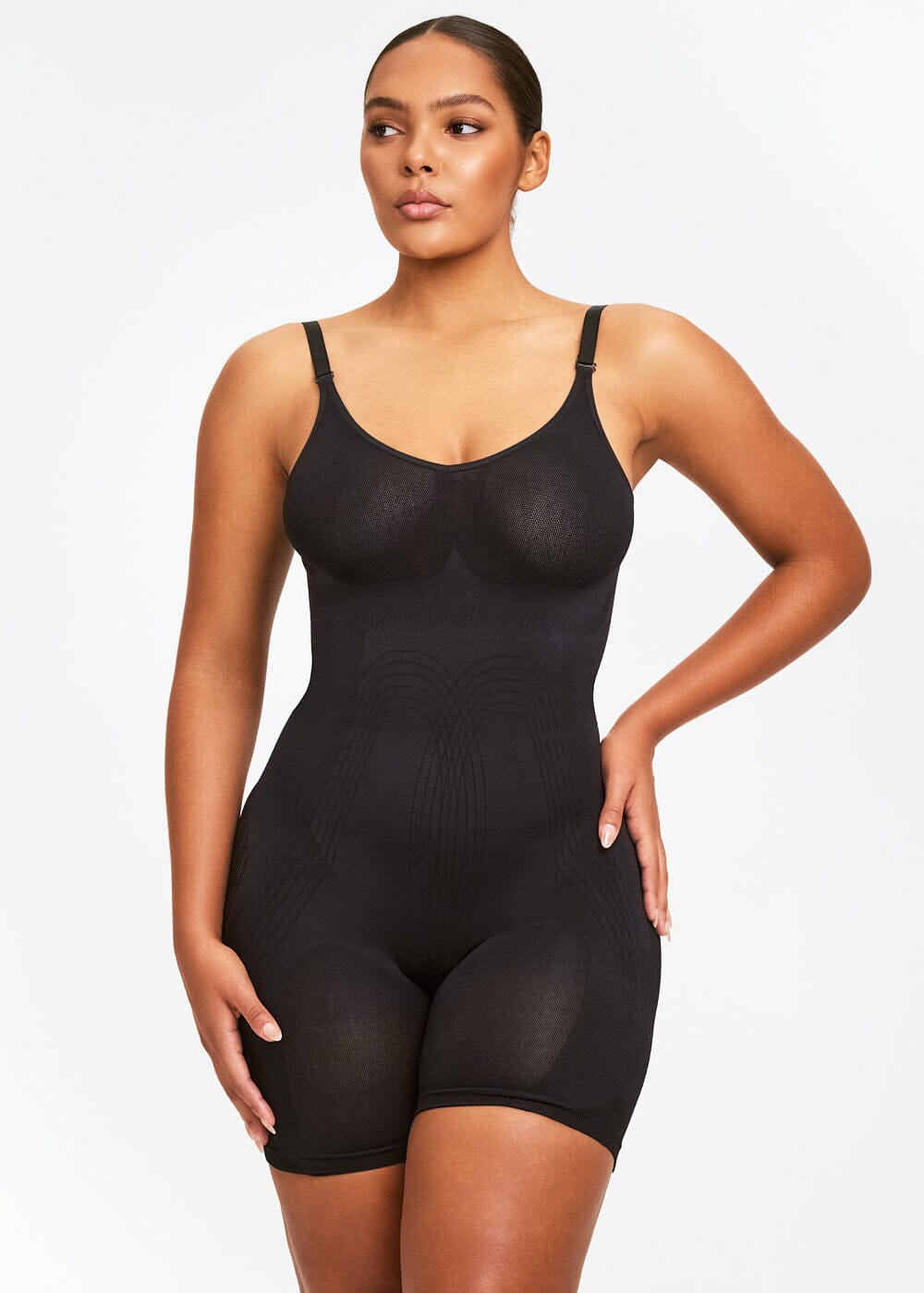 Powermesh Sculpting Bodysuit Shorts